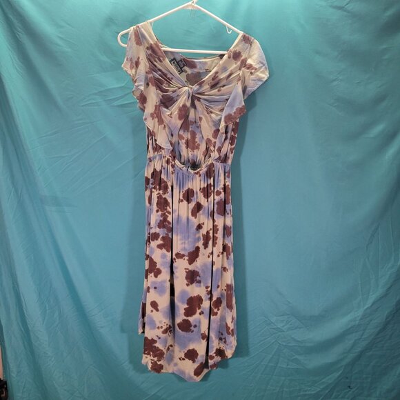 Angie Womens Tie-Dye Rayon Ruffle Sleeve Dress Size L - Picture 6 of 8